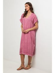 Lin Passion Sukienka w kolorze jasnoróżowym rozmiar: 36/38. Różowe sukienki damskie Lin Passion, bez wzorów, bez ramiączek. Za 121.99 zł.