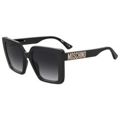 Okulary przeciwsłoneczne MOSCHINO MOS172/S 807 dla kobiet, rozmiar 54 mm. Czarne okulary przeciwsłoneczne damskie MOSCHINO. W wyprzedaży za 650.25 zł.