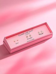 Created with Love 3-częściowy zestaw kolczyków-wkrętek "Starry" z cyrkoniami rozmiar: onesize. Żółte kolczyki damskie Created with Love, z cyrkonią, z mosiądzu. Za 56.99 zł.