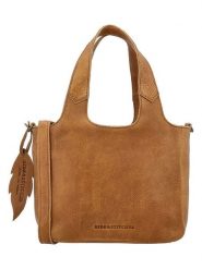 HIDE & STITCHES Skórzana torebka w kolorze jasnobrązowym - 22 x 18 x 12 cm rozmiar: onesize. Brązowe torebki klasyczne damskie HIDE & STITCHES, z materiału, przez ramię, bez dodatków. Za 304.99 zł.