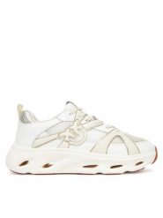 PINKO Sneakersy Pink 06 SS0127E036 Biały. Białe obuwie sportowe damskie Pinko, ze skóry, bez zapięcia. Za 882.54 zł.