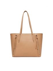 JENNY Torebka C-JNY-M-009-08 Beżowy. Brązowe shopper bag Jenny, bez wzorów, z materiału, bez dodatków. Za 159.99 zł.