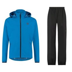 GO Rain Suit Essential Blue. Niebieskie kombinezony damskie AGU, m, bez wzorów, z materiału, biznesowe, bez kołnierzyka, bez ramiączek, krótkie. Za 473.75 zł.