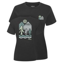 Koszulka damska bawełniana Rab Women's Tuku Vista Tee z krótkim rękawem. Brązowe koszulki damskie RAB, l, bez wzorów, z bawełny, bez kołnierzyka, bez ramiączek. Za 134.99 zł.