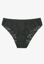 Ciemnozielone Majtki Figi z Delikatnej Koronki Lilini. Zielone figi Born2be, bez wzorów, z jeansu. Za 4.99 zł.