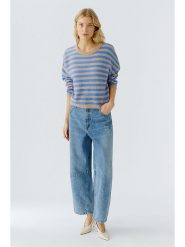 Oui Sweter w kolorze karmelowo-niebieskim rozmiar: 44. Brązowe swetry klasyczne damskie Oui, z wełny, bez kołnierzyka. Za 329.42 zł.