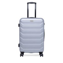 Walizka średnia GINO ROSSI. Szare walizki Gino Rossi, bez wzorów, średnie. Za 279.99 zł.