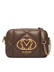 LOVE MOSCHINO Torebka JC4038PP1OLC0203 Brązowy. Brązowe listonoszki damskie Love Moschino, bez wzorów, ze skóry, bez dodatków. Za 879.99 zł.
