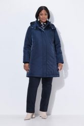 Damskie Kurtka z Sympatexu HYPRAR wodoodporna kieszenie na zamek kaptur. Niebieskie kurtki damskie Ulla Popken, plus size, bez wzorów, z materiału, z kapturem. Za 1,399.99 zł.
