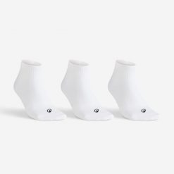 Skarpety sportowe tenis Artengo RS100 Mid 3 pary. Białe skarpetki damskie ARTENGO, bez wzorów, z bawełny. Za 19.99 zł.