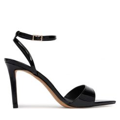 Sandały Aldo. Czarne sandały damskie ALDO, bez wzorów, bez obcasa, na szpilce, bez zapięcia. Za 359.99 zł.
