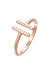 Elli Damski Geo Trend otwarty w srebrze 925 Sterling Silver Pierścionki 1 ct. Szare pierścionki damskie Elli, srebrne. Za 263.99 zł.