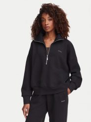 Guess Bluza V6YQ25 K4801 Czarny Regular Fit. Czarne bluzy damskie Guess, l, z aplikacjami, z syntetyku, bez kaptura. Za 344.99 zł.