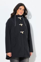 Damskie Kurtka softshell HYPRAR hydrofobowa podszewka z polaru kaptur. Czarne kurtki damskie Ulla Popken, plus size, bez wzorów, z elastanu, z kapturem. Za 479.99 zł.