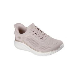 Buty SKECHERS BOBS SQUAD CHAOS Rose. Brązowe obuwie sportowe damskie Skechers, z syntetyku, bez zapięcia, do biegania, Skechers Sport. Za 314.99 zł.