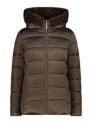 CMP Kurtka zimowa w kolorze jasnobrązowym rozmiar: 36. Brązowe kurtki damskie CMP, na zimę, bez wzorów, z puchu, bez kaptura. Za 222.94 zł.