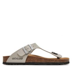 Japonki Grünland. Czerwone klapki damskie Grünland, bez wzorów, bez obcasa, bez zapięcia. Za 219.99 zł.