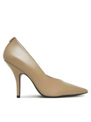 Patrizia Pepe Szpilki 8Z0032/L048 Beżowy. Brązowe szpilki damskie Patrizia Pepe, bez wzorów, ze skóry, bez obcasa, na szpilce, bez zapięcia. Za 1,019.00 zł.