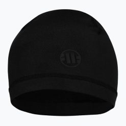Czapka Pitbull zimowa Special Sport Small Logo 2 Beanie. Czarne czapki damskie PITBULL, na zimę, bez wzorów, z elastanu. Za 52.99 zł.