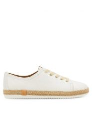 Lasocki Espadryle WI16-BENTA-01 Biały. Białe espadryle damskie Lasocki, bez wzorów, ze skóry, bez obcasa. Za 199.99 zł.
