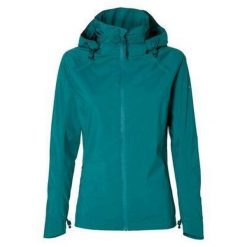 Damska rowerowa kurtka przeciwdeszczowa Skane, turkusowa zieleń. Zielone kurtki damskie BASIL, bez wzorów, bez kaptura. Za 489.90 zł.