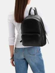 Guess Jeans Plecak CWBEO-GUESS-B-011-09 Czarny. Czarne plecaki Guess Jeans, z aplikacjami, z jeansu. Za 279.99 zł.