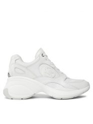 MICHAEL Michael Kors Sneakersy Zuma Trainer 43H3ZUFS2L Biały. Białe obuwie sportowe damskie MICHAEL Michael Kors, z materiału, bez zapięcia. Za 569.99 zł.