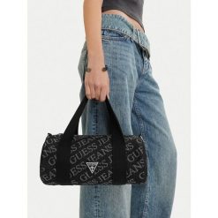 Torebka Guess Jeans. Czarne torebki klasyczne damskie Guess Jeans, z jeansu, bez dodatków. Za 229.99 zł.