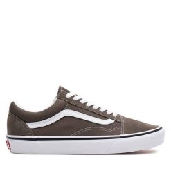 Tenisówki Vans. Brązowe trampki damskie Vans, bez wzorów, bez zapięcia. Za 229.99 zł.