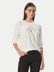 Liu Jo Sport Sweter TF6037 MS049 Kremowy Regular Fit. Białe swetry klasyczne damskie Liu Jo Sport, xs, z syntetyku, bez kołnierzyka. Za 649.99 zł.