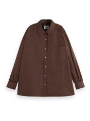 Scotch & Soda Koszula w kolorze brązowym rozmiar: 36. Brązowe koszule damskie Scotch & Soda, bez wzorów, z bawełny, bez kołnierzyka, bez ramiączek. Za 158.10 zł.