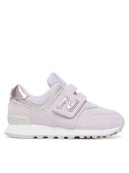 New Balance Sneakersy P5742EV Fioletowy. Fioletowe buty sportowe dziewczęce New Balance, ze skóry, bez zapięcia. Za 299.99 zł.