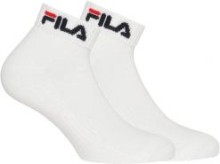 Skarpetki Fila 2-pak wysokiej jakości białe 39-42. Białe skarpetki damskie 661, bez wzorów, z bawełny. Za 122.99 zł.
