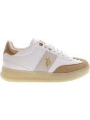 U.S. Polo Assn. Sneakersy w kolorze biało-jasnobrązowym rozmiar: 36. Białe obuwie sportowe damskie U.S. Polo Assn., bez zapięcia. Za 173.99 zł.