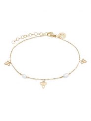 Tamaris Bransoletka z elementami ozdobnymi rozmiar: onesize. Białe bransoletki damskie Tamaris, ze stali. Za 130.99 zł.