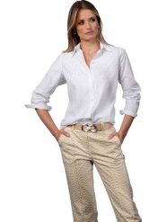 Heine Koszula w kolorze białym rozmiar: 40. Białe koszule damskie Heine, bez wzorów, bez kołnierzyka, bez ramiączek. Za 86.99 zł.