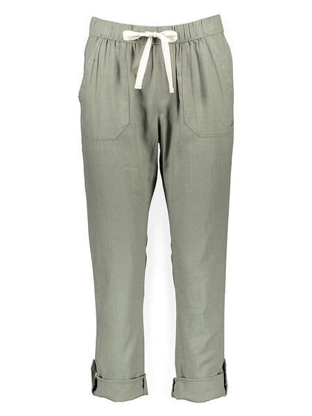 Roxy Spodnie w kolorze khaki rozmiar: S. Brązowe spodnie materiałowe damskie Roxy, bez wzorów, z materiału. Za 127.35 zł.