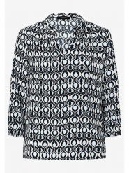 More & More Bluzka w kolorze błękitno-granatowo-białym rozmiar: 42. Białe bluzki damskie More & More, s, bez wzorów, z wiskozy, klasyczne, bez kołnierzyka, bez ramiączek. Za 109.26 zł.