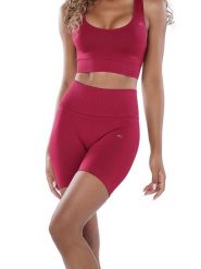 Athleas Szorty sportowe "Mya" w kolorze czerwonym rozmiar: M/L. Czerwone spodenki sportowe damskie Athleas, l, bez wzorów, z materiału, z podwyższonym stanem, outdoorowe. Za 122.09 zł.