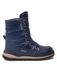 Geox Kozaki J Adelhide Girl B Ab J16EWA 0LVBC C4002 M Granatowy. Niebieskie kozaki dziewczęce Geox, bez wzorów, ze skóry, bez obcasa, bez zapięcia. Za 449.99 zł.