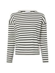 Marie Lund Bluza Kobiety Bawełna biały|czarny, XL. Białe bluzy damskie Marie Lund, xl, bez wzorów, z bawełny, bez kaptura. Za 249.95 zł.