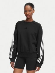 Adidas Bluza Kit 3-Stripes KV9857 Czarny Regular Fit. Czarne bluzy damskie Adidas, xs, bez wzorów, z bawełny, bez kaptura. Za 279.99 zł.