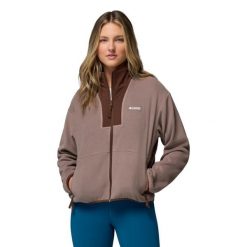 Bluza dresowa sportowa damska Sequoia Grove II FZ. Szare bluzy damskie Columbia, xl, bez wzorów, z dresówki, bez kaptura. Za 249.99 zł.