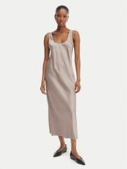 Calvin Klein Sukienka codzienna LV044F035G Różowy Regular Fit. Czerwone sukienki damskie Calvin Klein, bez wzorów, z syntetyku, bez ramiączek. Za 529.99 zł.