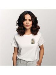 WOOOP Koszulka "Sloth meditate" w kolorze białym rozmiar: XL. Białe koszulki damskie Wooop, xl, bez wzorów, z bawełny, bez kołnierzyka, bez ramiączek. Za 63.95 zł.