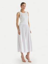 JOOP! Sukienka codzienna Tildy 30100627 Biały Regular Fit. Białe sukienki damskie Joop!, bez wzorów, z bawełny, bez ramiączek. Za 899.99 zł.