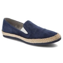 Granatowe Espadryle Maciejka Wygodne Skórzane Buty Damskie. Niebieskie espadryle damskie Maciejka, bez wzorów, ze skóry, bez obcasa. Za 169.00 zł.