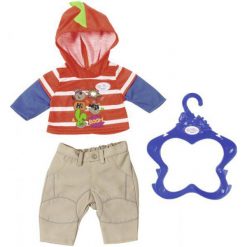 Baby Born Ubranko Chłopięce – Pomarańczowa Bluza. Brązowe bluzy chłopięce Baby Born, z nadrukiem, z kapturem. W wyprzedaży za 40.00 zł.