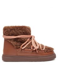 Inuikii Śniegowce Curly 65202-019 Brązowy. Brązowe kozaki dziewczęce Inuikii, bez wzorów, ze skóry, bez obcasa, bez zapięcia. Za 1,029.00 zł.