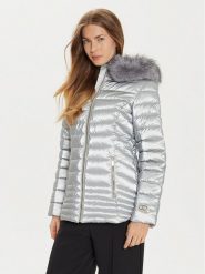 Marciano Guess Kurtka puchowa 4BGL01 7176A Srebrny Regular Fit. Szare kurtki damskie Marciano Guess, z aplikacjami, z puchu, bez kaptura. Za 1,009.00 zł.